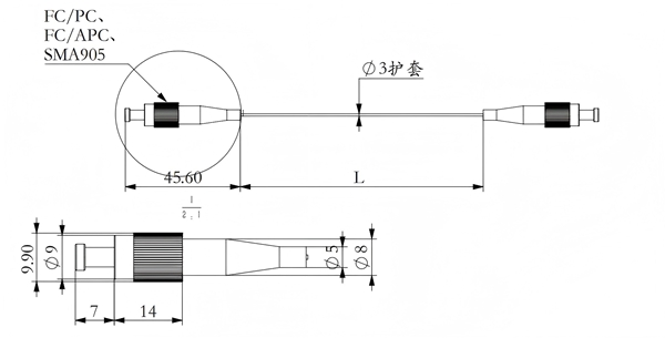 105um生命科學光纖跳線 105um生命科學光纖跳線