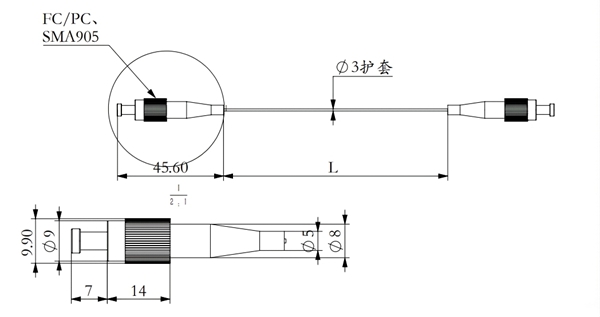 400um光纖跳線